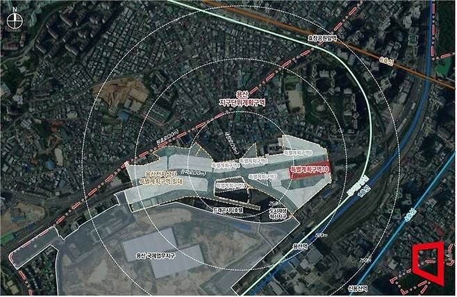 용산전자상가 내 나진19·20동(특별계획구역10) 위치도. 서울시 제공