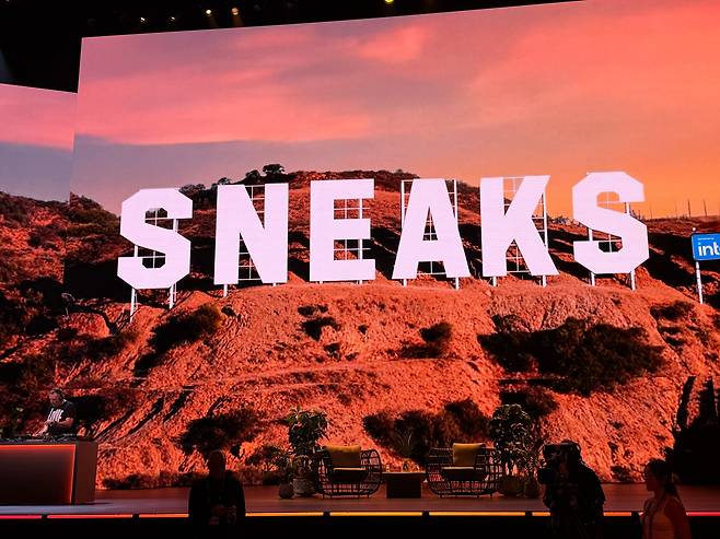 '어도비 맥스' 둘째 날인 29일(현지시각) 열린 미래 기술 공개 세션 '스닉스'./로스앤젤레스=이재은 기자