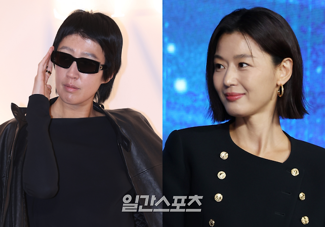 모델 겸 방송인 홍진경(왼쪽)과 배우 전지현 / 사진=일간스포츠 DB