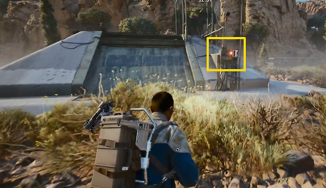 ▲ 탈출구 근처에 있는 버튼을 조작, 이후 사이렌이 울리기 시작한다