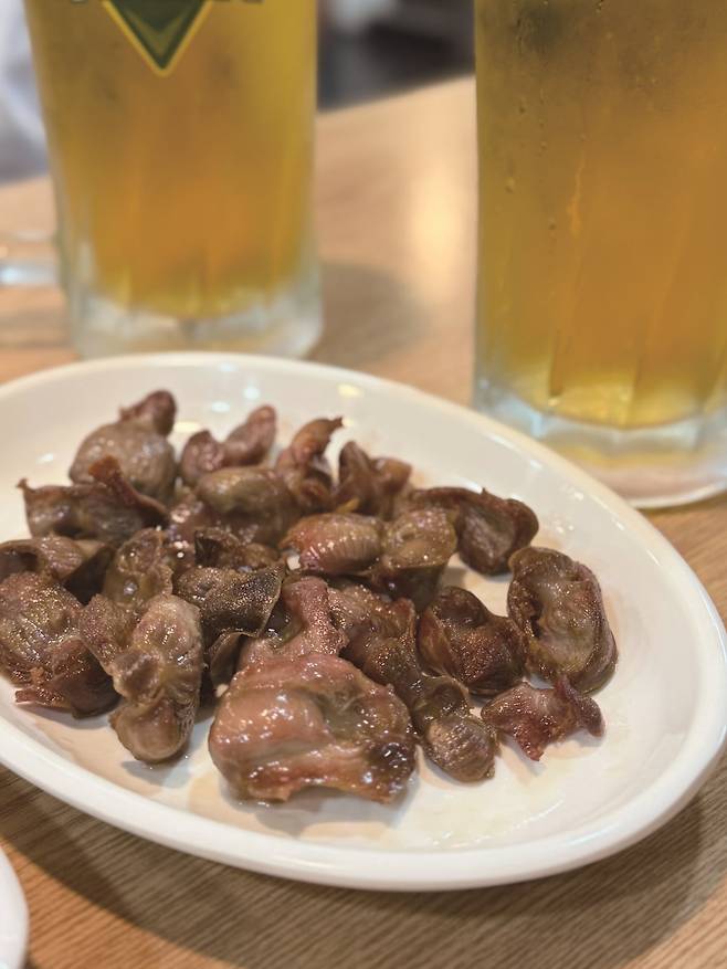 유성통닭의 별미 모래집 튀김. 사진=박소윤