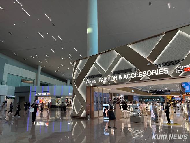 인천국제공항 면세구역 전경. 이다빈 기자&nbsp;