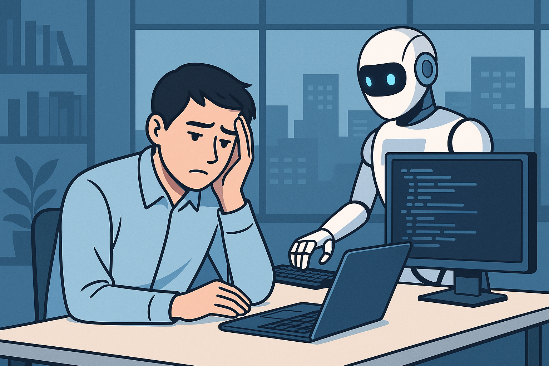 생성형 인공지능 등장 이후 청년 고용이 크게 줄었다는 분석이 나왔다. (사진=ChatGPT 생성 이미지)