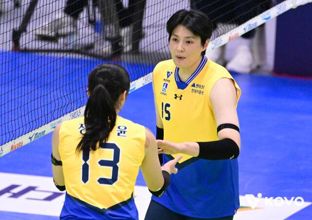 현대건설 김희진(오른쪽)./KOVO