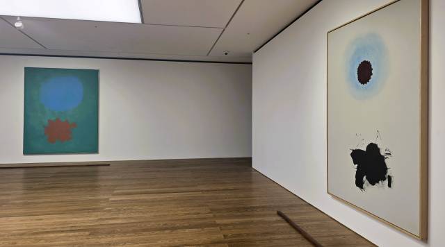 서울 한남동 페이스갤러리 3층에서 만날 수 있는 아돌프 고틀리브의 작품들, 김경미 기자