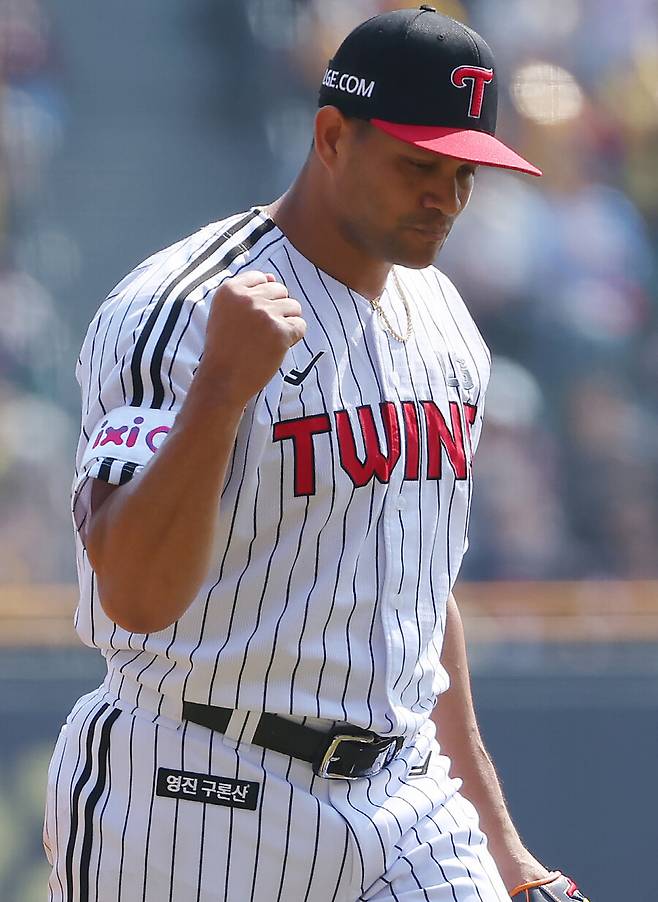 ▲ LG 외국인투수 요니 치리노스 ⓒ연합뉴스