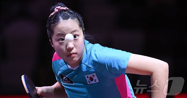 여자 탁구 신유빈.  2025.5.18/뉴스1 ⓒ News1 사진공동취재단