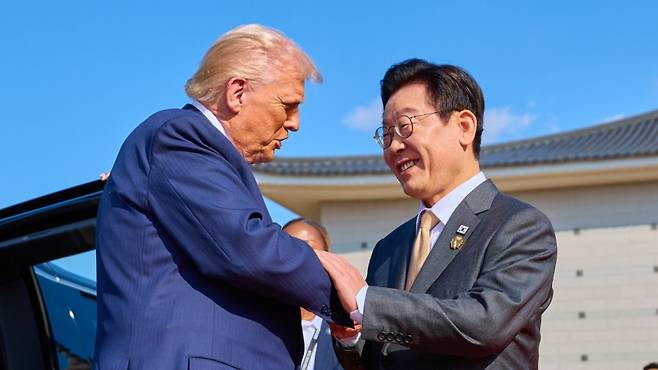 도널드 트럼프 미국 대통령과 이재명 대통령 (사진, 대통령실)