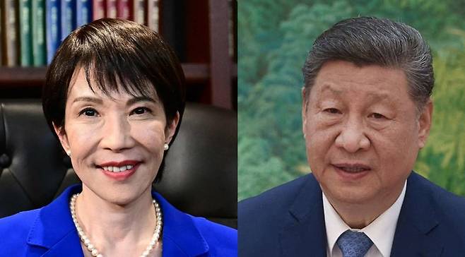 다카이치 사나에 일본 총리와 시진핑 중국 국가주석 [AFP]