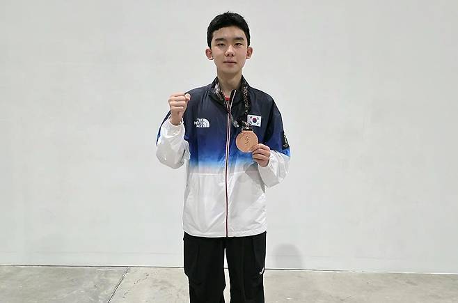 바레인 아시아청소년경기대회 탁구 동메달을 딴 이승수 [대한탁구협회 제공. 재판매 및 DB 금지]