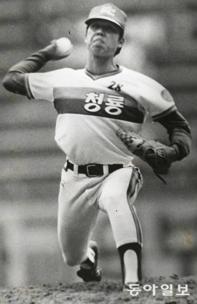 김건우는 MBC 청룡 시절 최고의 투수로 군림했다.    동아일보 DB