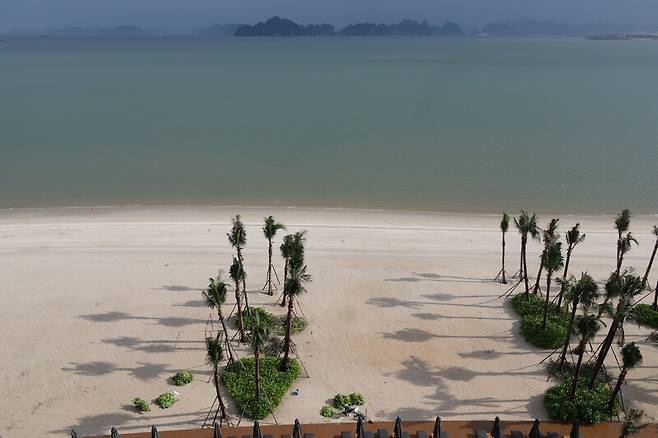 ‘인터컨티넨탈 하롱베이 리조트’ 앞 풍경. 김영원 기자
