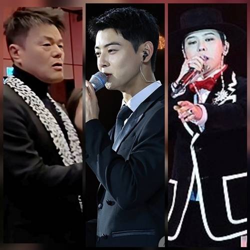 지난 31일 경북 경주 라한셀렉트호텔에서 열린 ‘2025 APEC 정상회의’ 환영 만찬 무대에서 지드래곤은 전통의관 ‘갓’을 착용한 채 신곡 ‘파워(Power)’를 열창했다.  사진=박진영 SNS, 연합뉴스