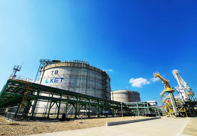 현재 상업 운전 중인 코리아에너지터미널 LNG탱크. /사진=코리아에너지터미널(KET)