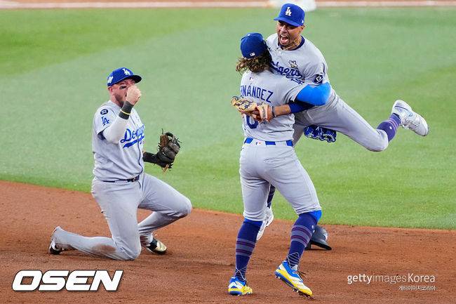 [사진] 다저스 선수들. ⓒGettyimages(무단전재 및 재배포 금지)