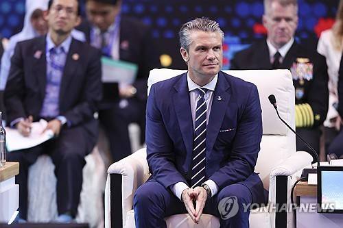 헤그세스 미국 국방부 장관 [EPA 연합뉴스 자료사진. 재판매 및 DB 금지]