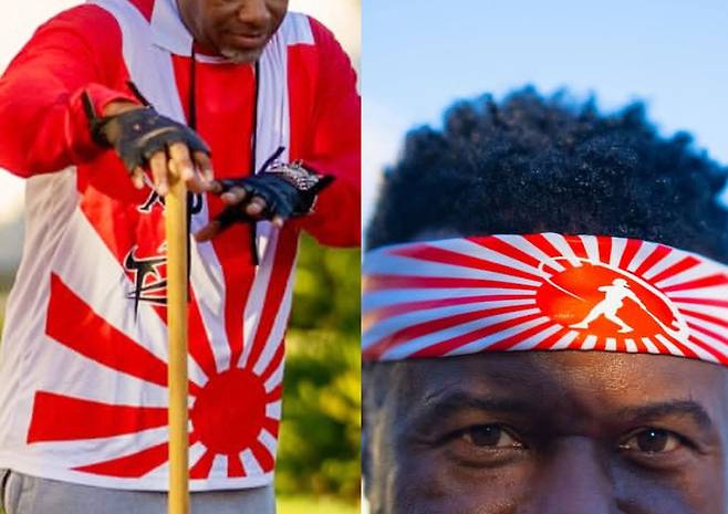 미국 프로야구 메이저리그(MLB) ‘레전드’로 불리는 켄 그리피 주니어가 소셜네트워크서비스(SNS)에 욱일기 문양이 들어간 복장을 착용한 사진을 올려 논란이 됐다. 현재 해당 사진은 삭제된 상태다. 서경덕 교수팀 제공