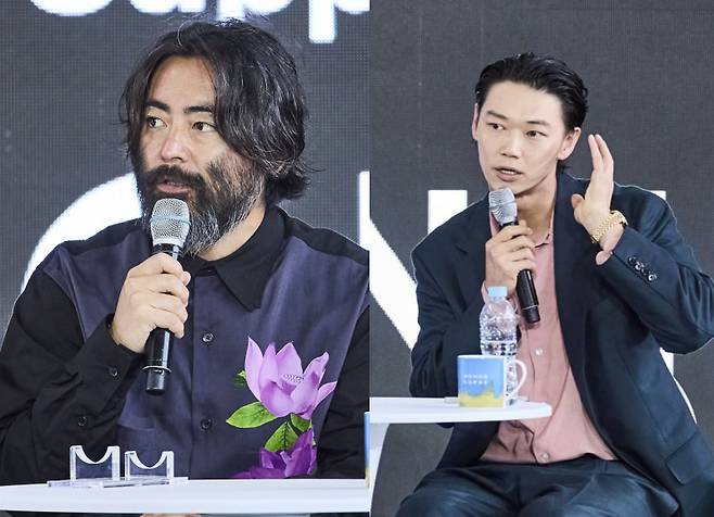 부산국제영화제를 찾은 야마다 타카유키(왼쪽), 카사마츠 쇼(오른쪽) (사진=넷플릭스 제공)
