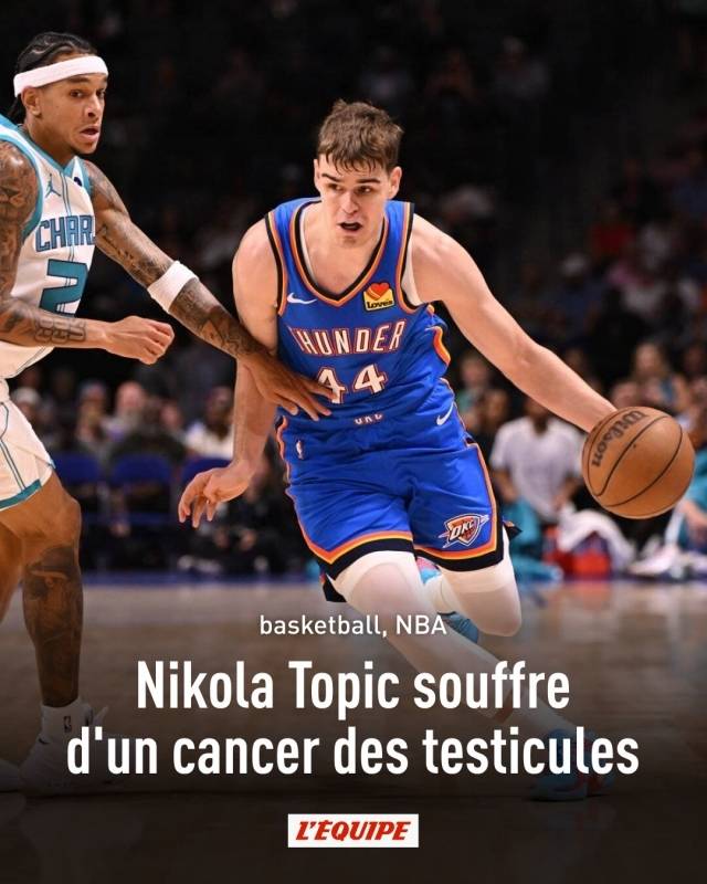 2005년생 세르비아 신성 니콜라 토피치가 현재 고환암 치료를 받고 있다. 사진=레퀴프 SNS