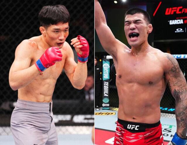 고석현(오른쪽)과 이창호. /UFC 제공