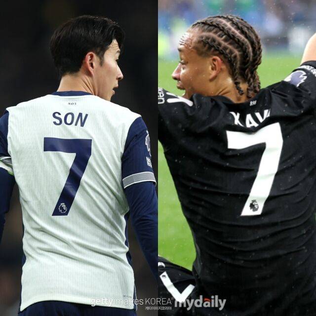 손흥민, 사비 시몬스./게티이미지코리아