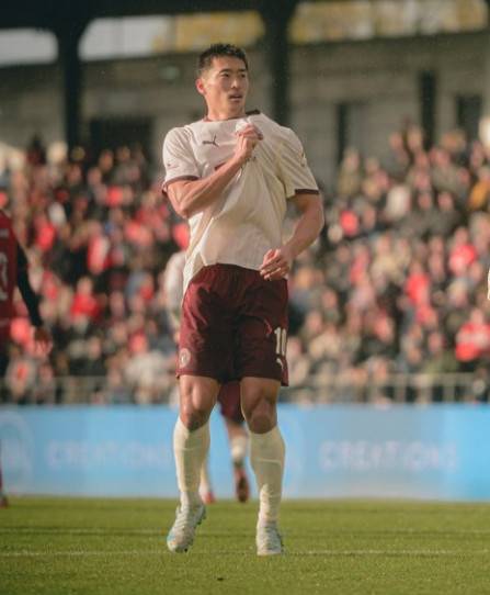 미트윌란 공격수 조규성. /사진=미트윌란 공식 SNS 갈무리