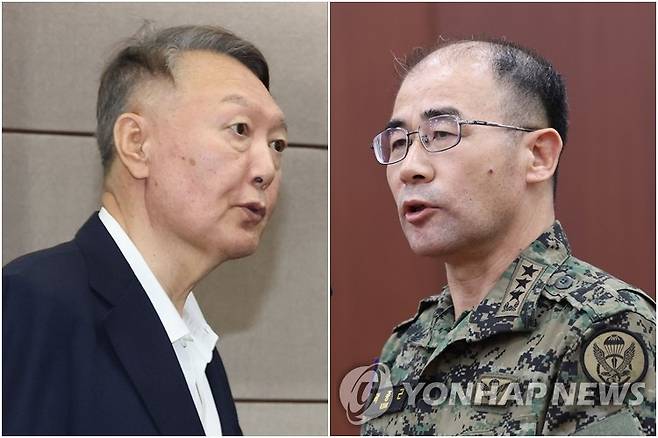 윤석열 전 대통령(왼쪽)과 곽종근 전 육군특수전사령관 [사진공동취재단 제공] 2025.9.26 [촬영 김주성] 2024.12.10