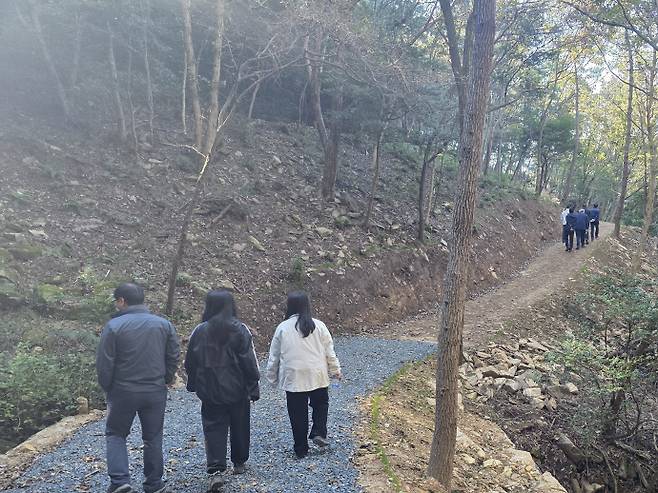 강진 보은산 트레킹길 모습. /강진군 제공