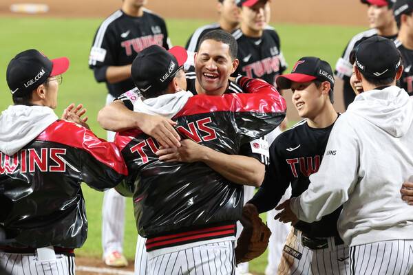 LG 트윈스의 우승 순간. (사진=LG)