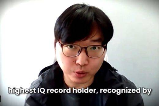 세계 최고 아이큐(IQ) 보유자로 알려진 김영훈씨.사진=SNS 캡처