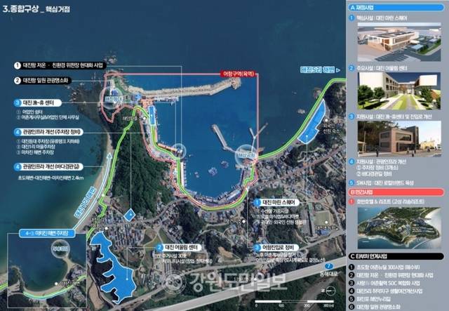 ▲ 강원도 고성군 대진항 ‘어촌신활력증진사업’  구상도
