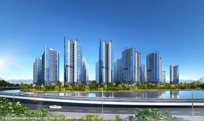 서울 서초구 반포동 '래미안트리니원' 주경 투시도. 사진=삼성물산