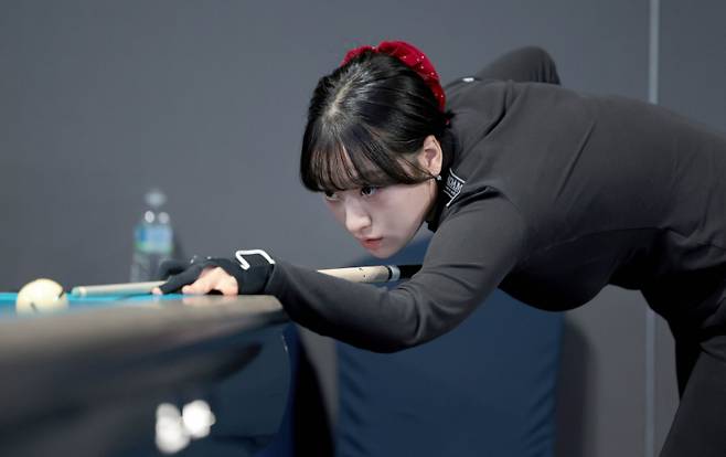 장가연이 프로당구 2025-26시즌 7차 투어 ‘하이원리조트 PBA-LPBA 챔피언십’ PPQ라운드를 통과했다. PBA 제공