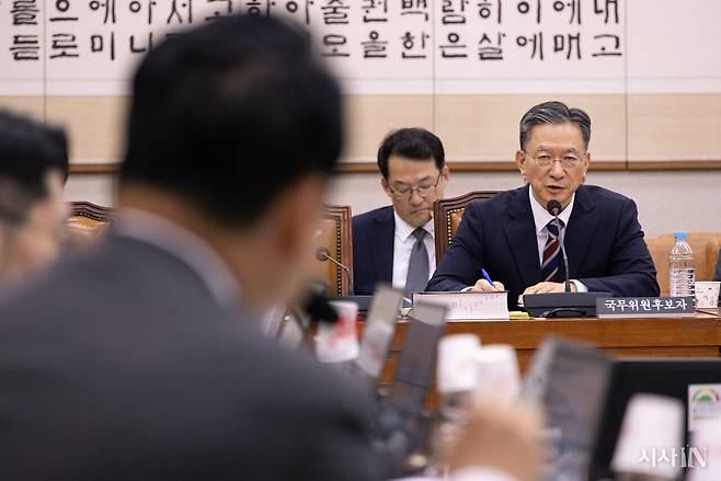 7월16일 국회에서 정성호 법무부 장관 후보자 인사청문회가 열렸다. 청문회에서 정성호 후보자는 독립몰수제의 필요성에 공감하며 형법개정안을 반드시 도입해야 한다고 강조했다. ⓒ시사IN 조남진