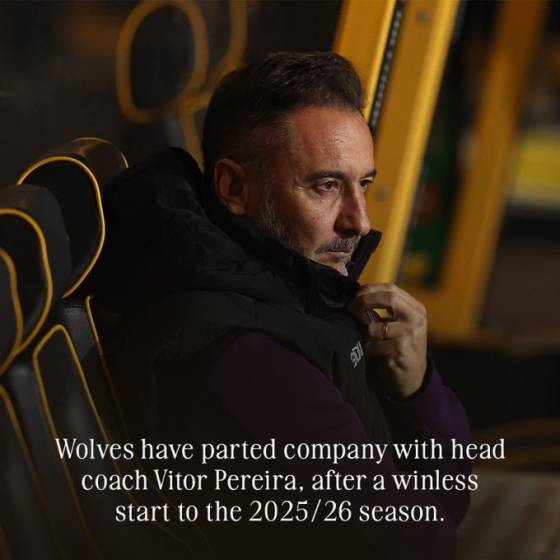 비토르 페레이라 경질 소식을 공식 발표한 울버햄튼 원더러스. /사진=울버햄튼 원더러스 공식 사회관계망서비스(SNS)