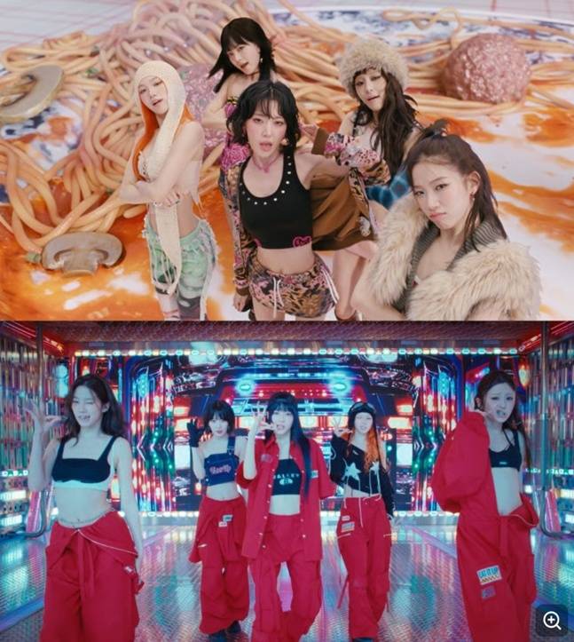 르세라핌'SPAGHETTI' 빌보드 핫 100 50위 데뷔 자체최고기록, 제이홉 9번째 진입 K팝솔로 신기록[K-EYES]