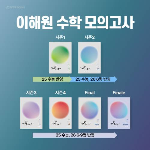 이해원 수학 모의고사 교재 / 사진=시대인재북스 제공