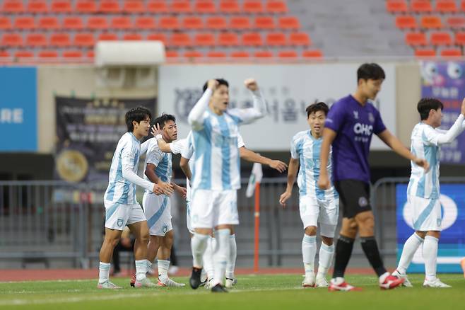 안양종합운동장/ K리그1/ 파이널B/ FC안양 vs 울산HDFC/ 울산 고승범 득점/ 골 세레머니/ 사진 곽동혁