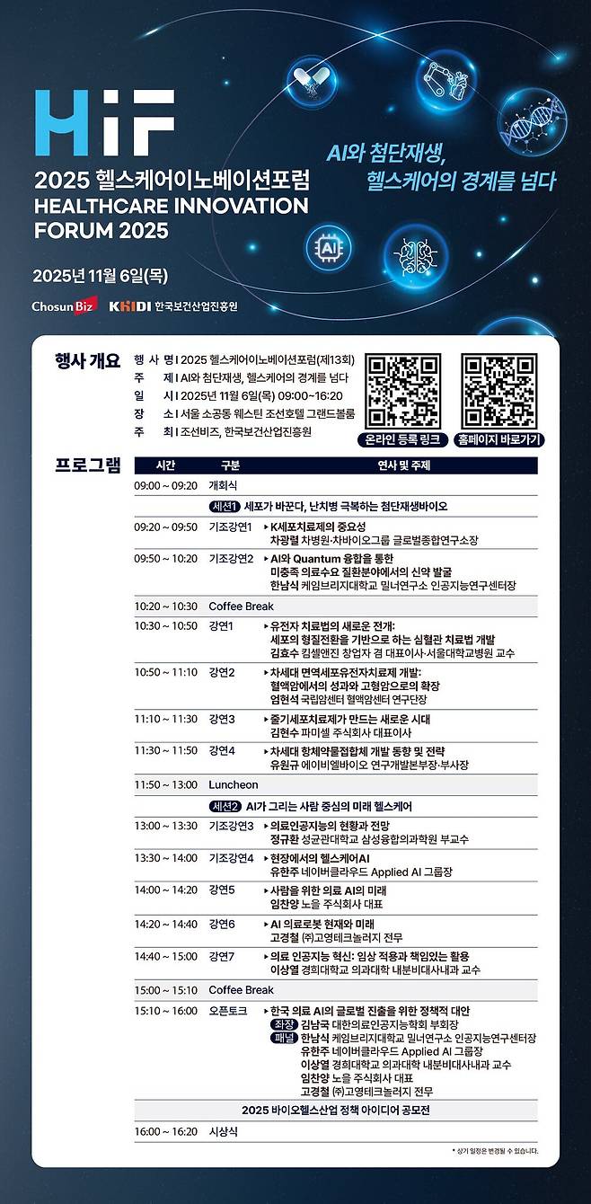 HIF 2025 프로그램