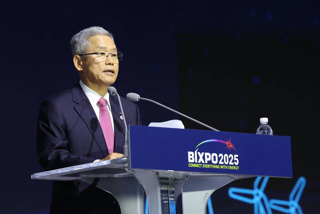 김동철 한국전력공사 사장, ‘빅스포(BIXPO) 2025’ 개회사. [한국전력]