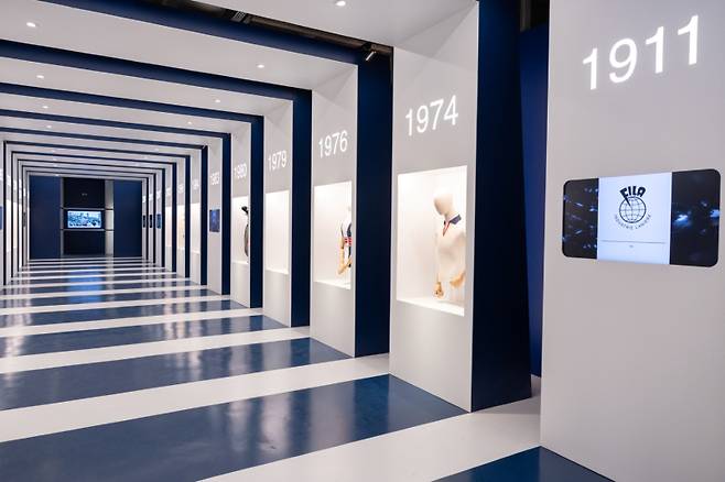 이탈리아 비엘라에 개관한 휠라 브랜드 체험 센터. 미스토홀딩스 제공