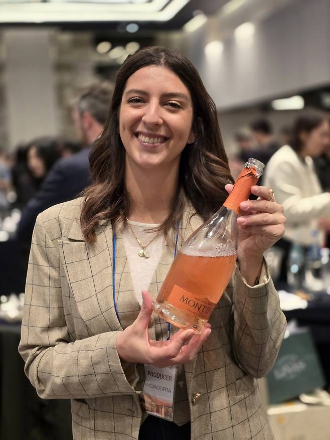 Montina 프란치아 코르타 관계자.&nbsp; 최현태 기자&nbsp;