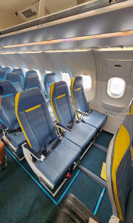 세부퍼시픽항공의 비상구 좌석 [사진/성연재 기자]