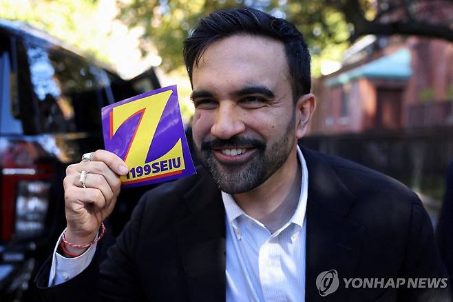 뉴욕시장에 당선된 맘다니 [로이터 연합뉴스 자료사진. 재판매 및 DB 금지]