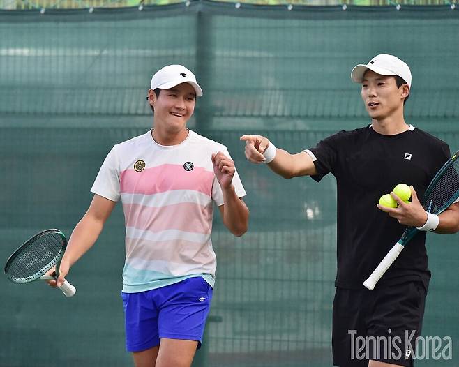 국가대표 권순우는 복식(파트너 이태우)에 출전하였다. 혼합복식에서는 김나리와 호흡을 맞추고 있다.