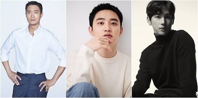 배우 조우진, 도경수, 임시완(왼쪽부터), 사진|각 소속사.