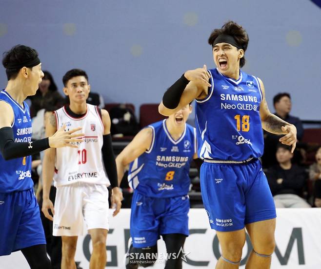 [한번에쓱] 'KBL 잘나가는 1위 정관장 잡은 삼성썬더스' 생생현장