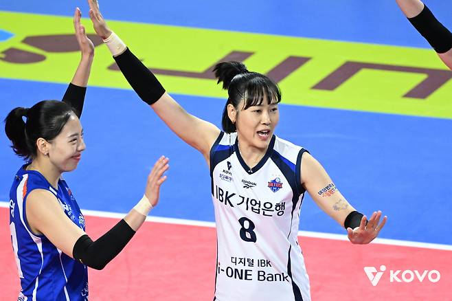 600번째 경기에 출전한 임명옥(KOVO 제공)