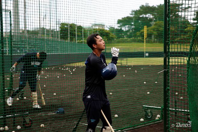 타격 훈련하는 NC 다이노스 김휘집. 사진제공=NC 다이노스
