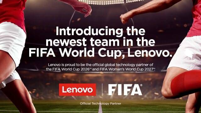 레노버가 2026 피파 월드컵 기술 파트너로 AI 기반 혁신을 돕는다. (사진=레노버)